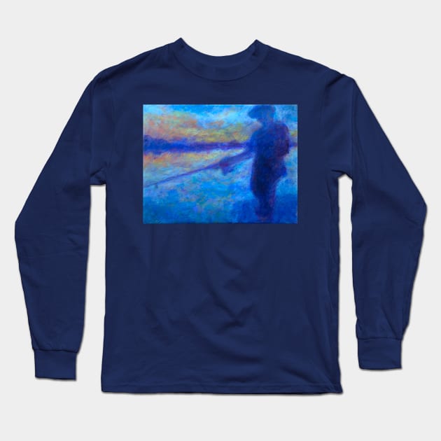 Gone Fishing Long Sleeve T-Shirt by DonWillisJrArt